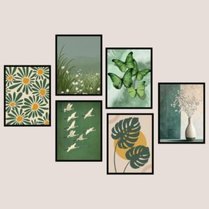 Custom Green Gallery Wall Frame Set