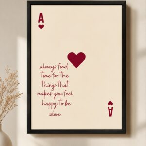 Ace of Hearts | Inspirational Minimalist Wall Art