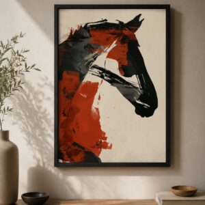 A Symbol of Quiet Power | Abstract Horse Art