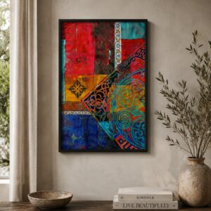 Vibrant Geometric Abstract Wall Art