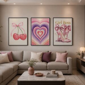 Pink Dreams Wall Art Set (3-Piece)