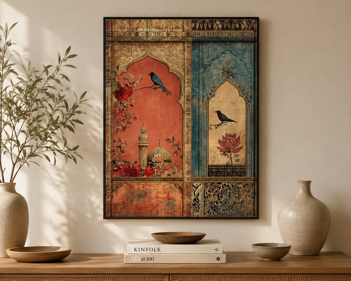 Vintage Mughal Heritage Wall Art